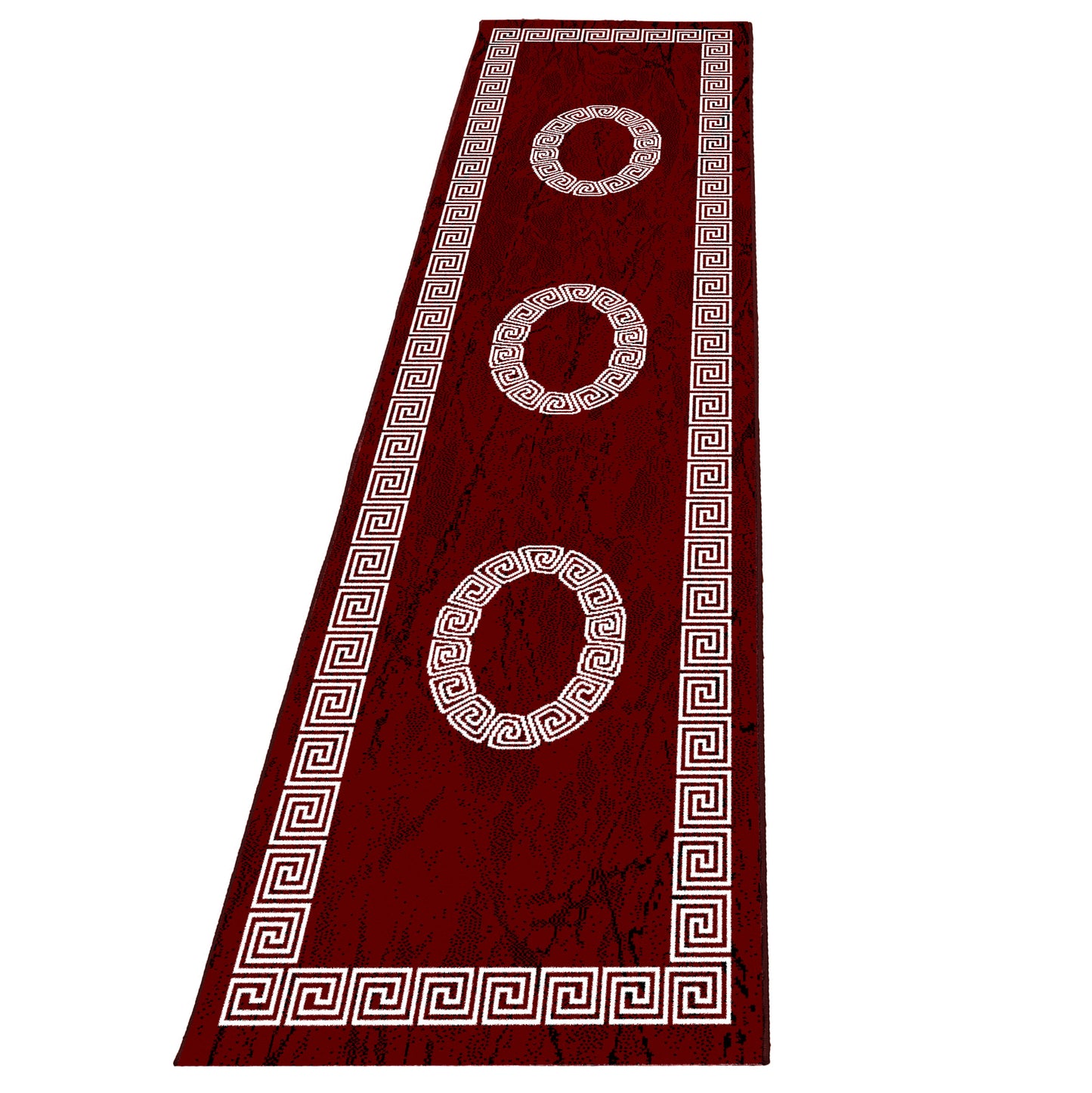Plus Vloerkleed – Rood – Klassiek Medaillon – Laagpolig & Decoratief