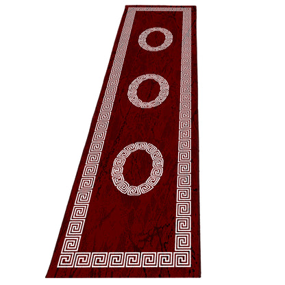 Plus Vloerkleed – Rood – Klassiek Medaillon – Laagpolig & Decoratief