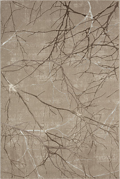 Creation Vloerkleed – Beige – Takken Design – Laagpolig Vloerkleed