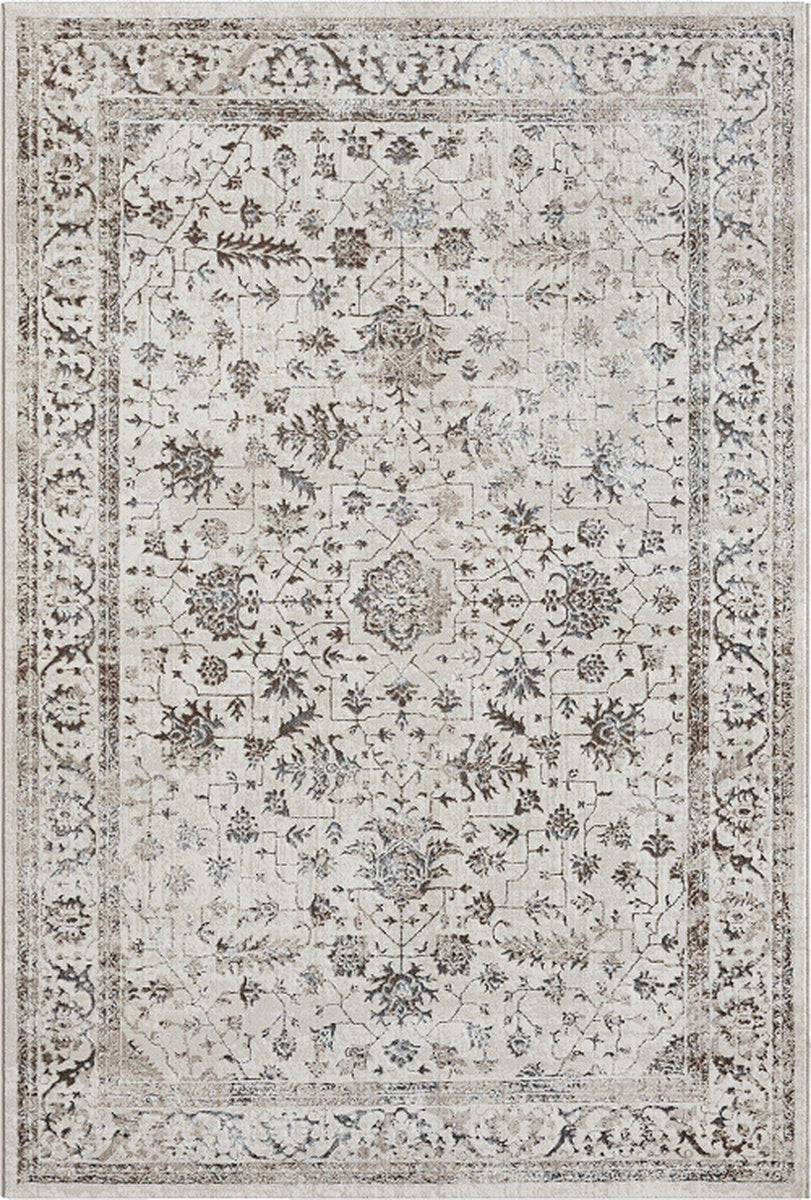Creation Vloerkleed – Cream – Vintage Oosters Design – Laagpolig Vloerkleed