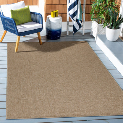 Vloerkleed Dhaka – Taupe/Grijs – Laagpolig met Levendig Design – Voor Binnen en Buiten