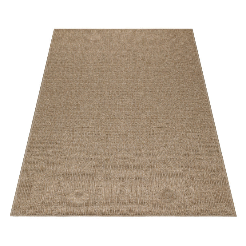 Vloerkleed Dhaka – Taupe/Grijs – Laagpolig met Levendig Design – Voor Binnen en Buiten