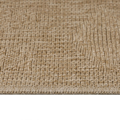 Vloerkleed Dhaka – Taupe/Grijs – Laagpolig met Levendig Design – Voor Binnen en Buiten