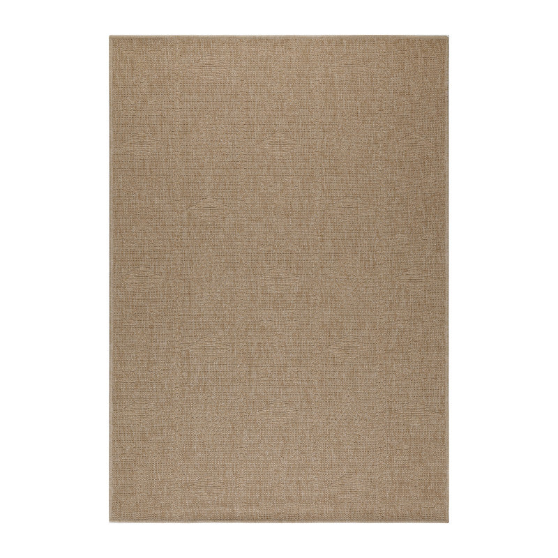 Vloerkleed Dhaka – Taupe/Grijs – Laagpolig met Levendig Design – Voor Binnen en Buiten