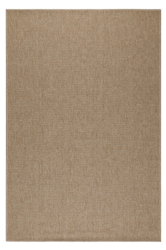Vloerkleed Dhaka – Taupe/Grijs – Laagpolig met Levendig Design – Voor Binnen en Buiten