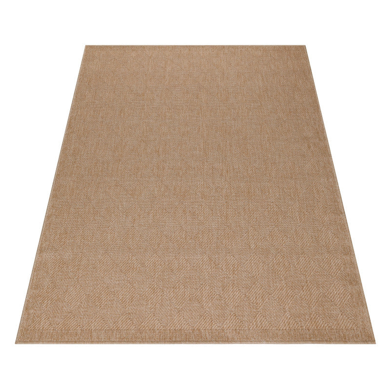 Vloerkleed Dhaka – Beige – Laagpolig met Levendig Design – Voor Binnen en Buiten