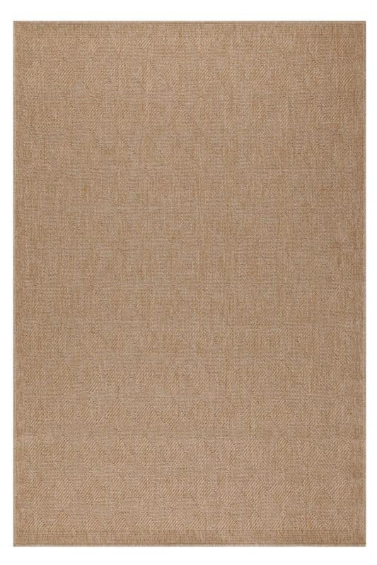Vloerkleed Dhaka – Beige – Laagpolig met Levendig Design – Voor Binnen en Buiten