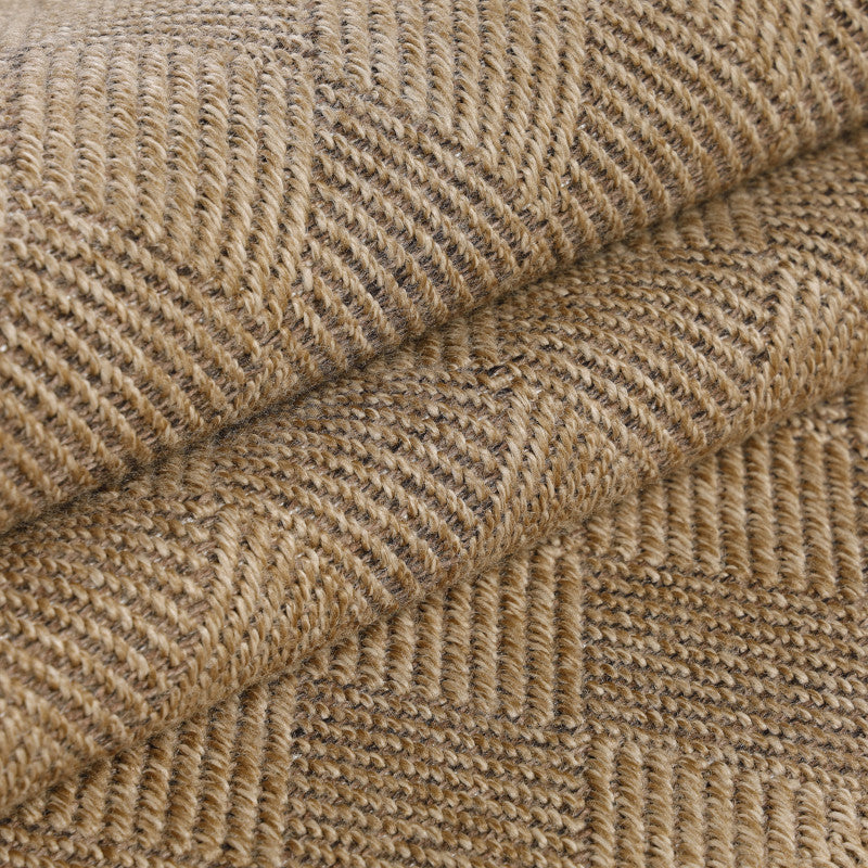 Vloerkleed Dhaka – Taupe/Beige – Laagpolig met Levendig Design – Voor Binnen en Buiten