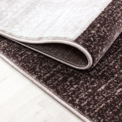 Parma Vloerkleed – Bruin Blok – Laagpolig & Modern Design