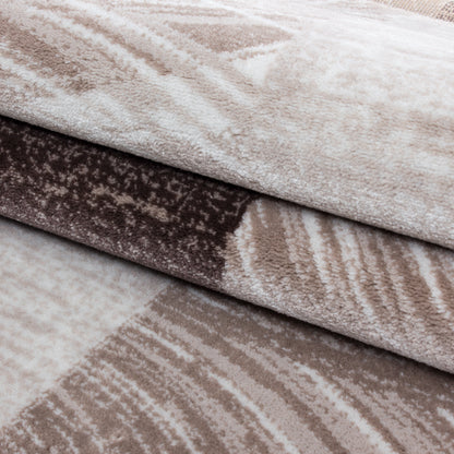Parma Vloerkleed – Bruin Blok – Laagpolig & Modern Design