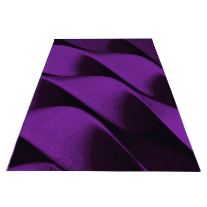 Parma Vloerkleed – Lila Curve – Laagpolig & Modern Design