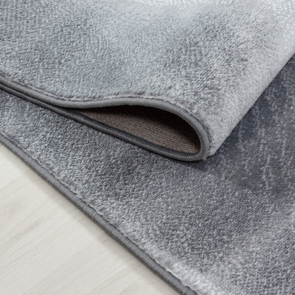 Parma Vloerkleed – Zwarte Curve – Laagpolig & Modern Design