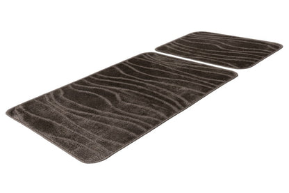 Bari badset 50×120 cm – Taupe met ton-sur-ton structuur