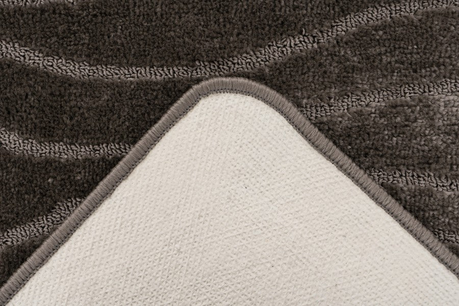 Bari badset 50×120 cm – Taupe met ton-sur-ton structuur