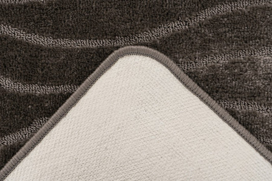 Bari badset 50×120 cm – Taupe met ton-sur-ton structuur