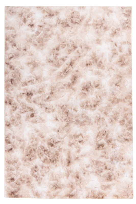 Bolero Vloerkleed – Beige – Tie-Dye Design – Fluffy & Hoogpolig