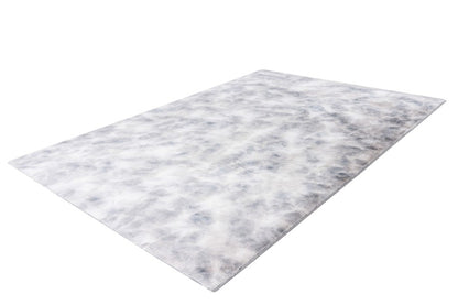 Bolero Vloerkleed – Zilver/grijs – Tie-Dye Design – Fluffy & Hoogpolig