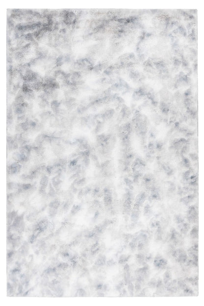 Bolero Vloerkleed – Zilver/grijs – Tie-Dye Design – Fluffy & Hoogpolig