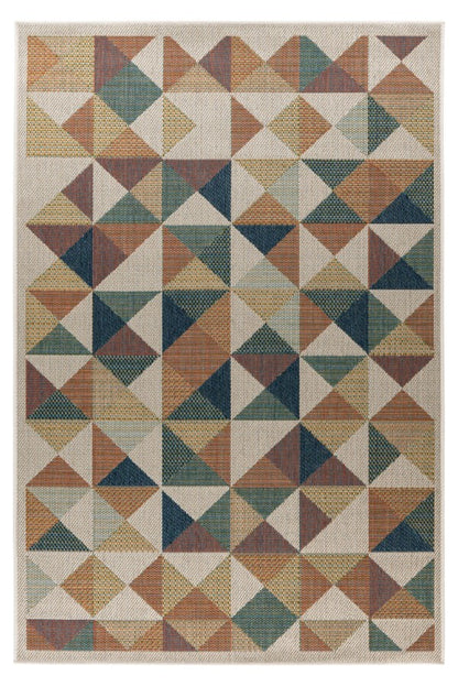 Capri Geo Multi – Binnen- & Buitenkleed – Geometrisch Motief
