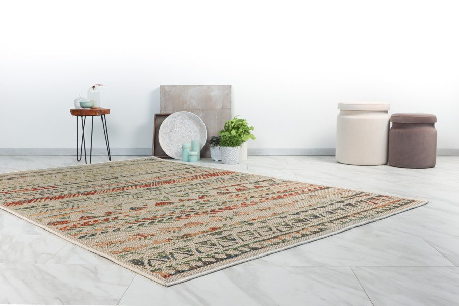 Capri Tribal Multi – Binnen- & Buitenkleed – Etnisch Design