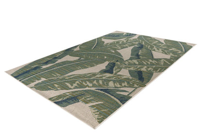 Capri Green Jungle – Binnen- & Buitenkleed – Tropisch Bladmotief