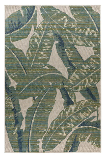 Capri Green Jungle – Binnen- & Buitenkleed – Tropisch Bladmotief