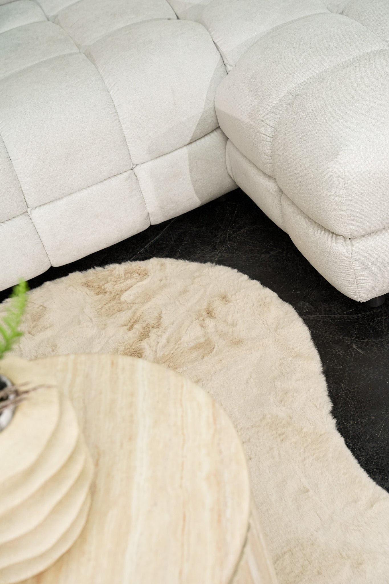 Heaven Vloerkleed – Beige – Organische Vormen – Ultra Zacht & Hoogpolig