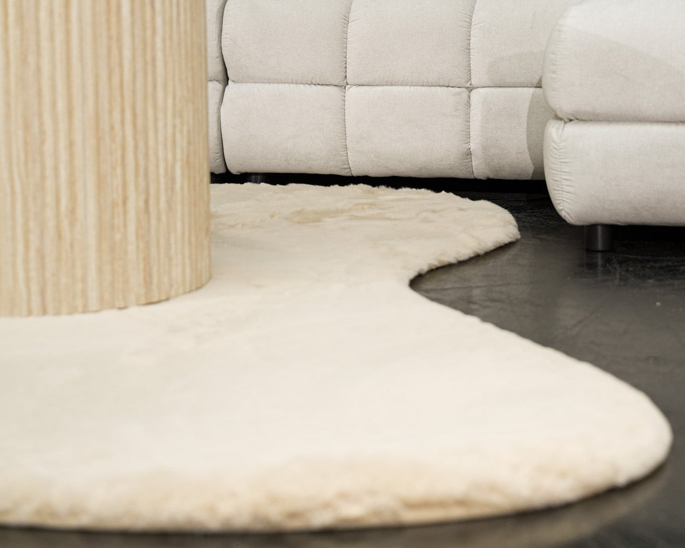Heaven Vloerkleed – Beige – Organische Vormen – Ultra Zacht & Hoogpolig
