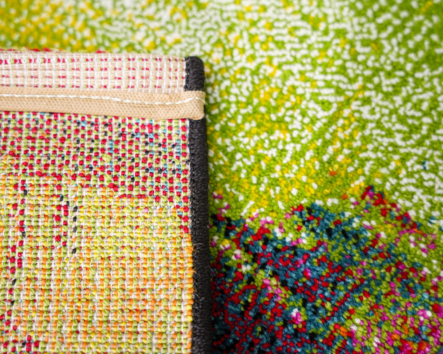Belis Vloerkleed – Multi – Abstract Schilderij Design – Laagpolig Vloerkleed