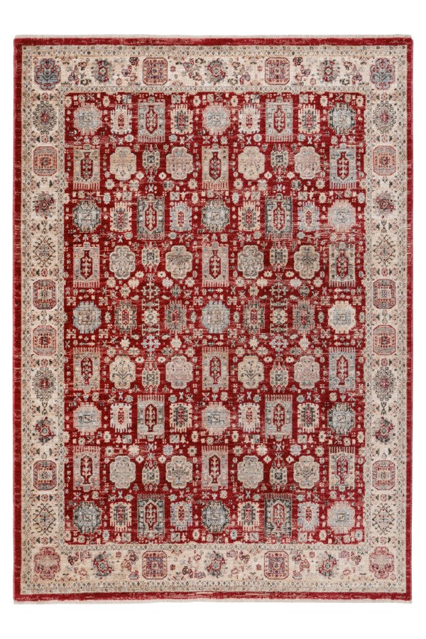 Dakar Vloerkleed – Rood – Traditioneel Ornamentenmotief