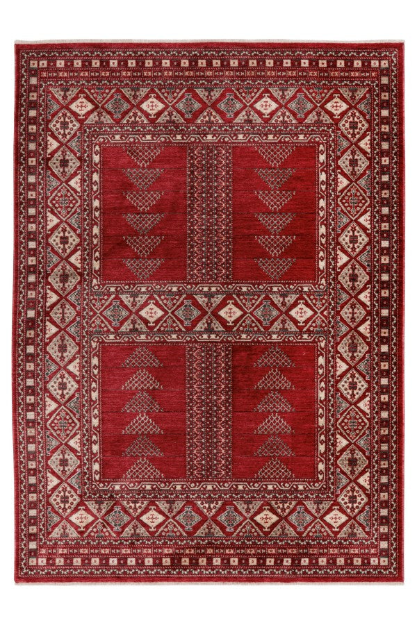 Dakar Vloerkleed – Rood – Klassiek Design met Oosterse Invloeden