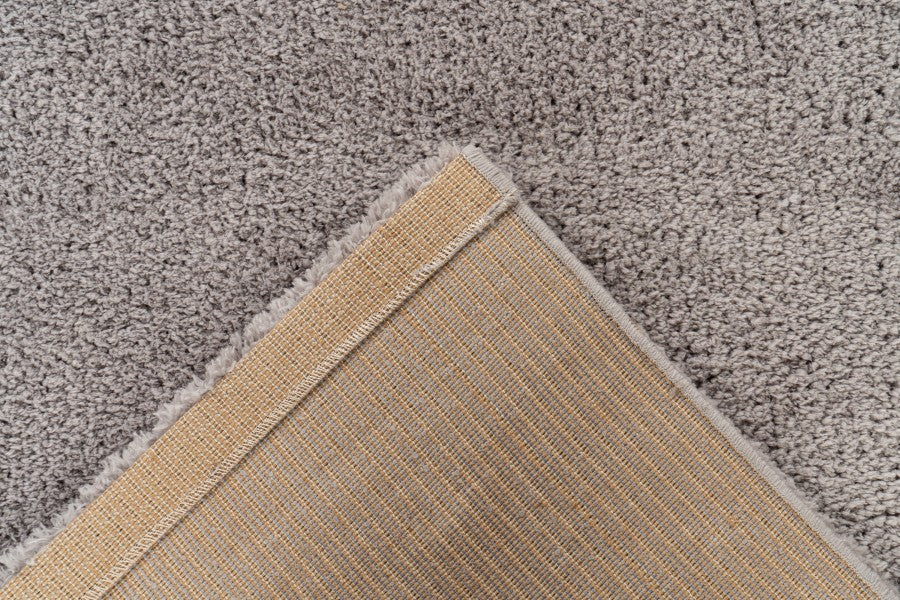Hoogpolig vloerkleed Dream – Zilvergrijs, elegant en zijdezacht