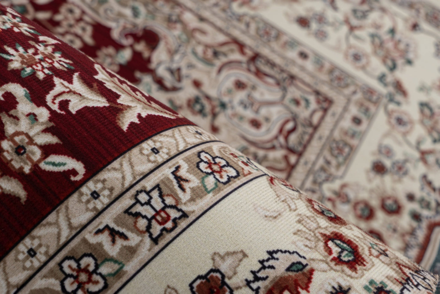 Dunya – Red oosterse stijl – Dun geweven vloerkleed