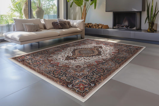 Dunya – Mozaïek Luxe – Dun geweven vloerkleed