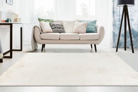 Hoogpolig vloerkleed Emotion – Cream met een zachte en warme uitstraling