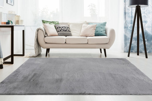 Hoogpolig vloerkleed Emotion – Grijs met een zachte en warme uitstraling