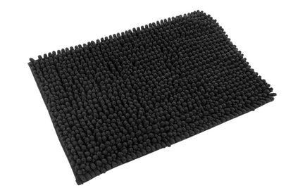 Fluffy badmat – Zwart – hoogpolig en extra zacht