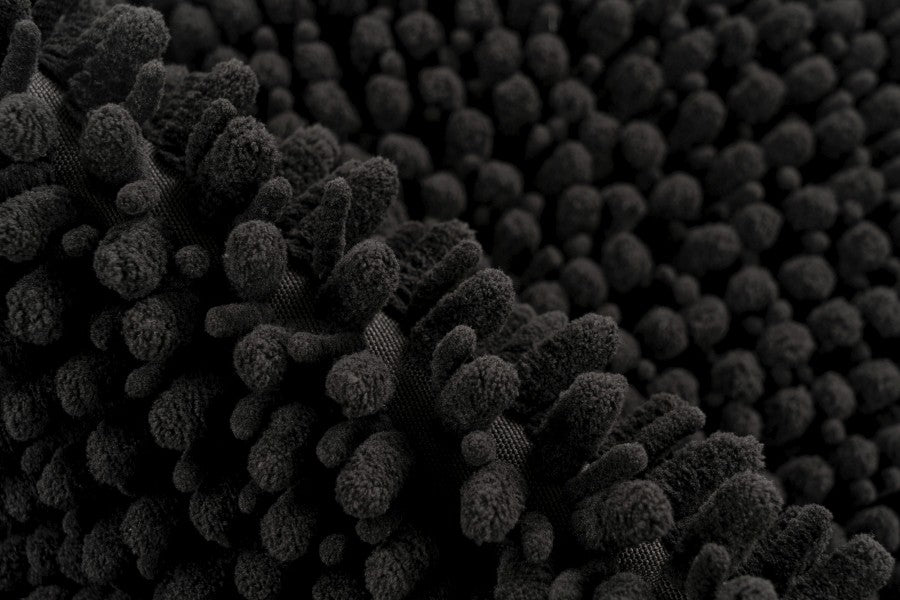 Fluffy badmat – Zwart – hoogpolig en extra zacht