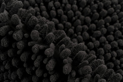 Fluffy badmat – Zwart – hoogpolig en extra zacht