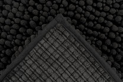 Fluffy badmat – Zwart – hoogpolig en extra zacht