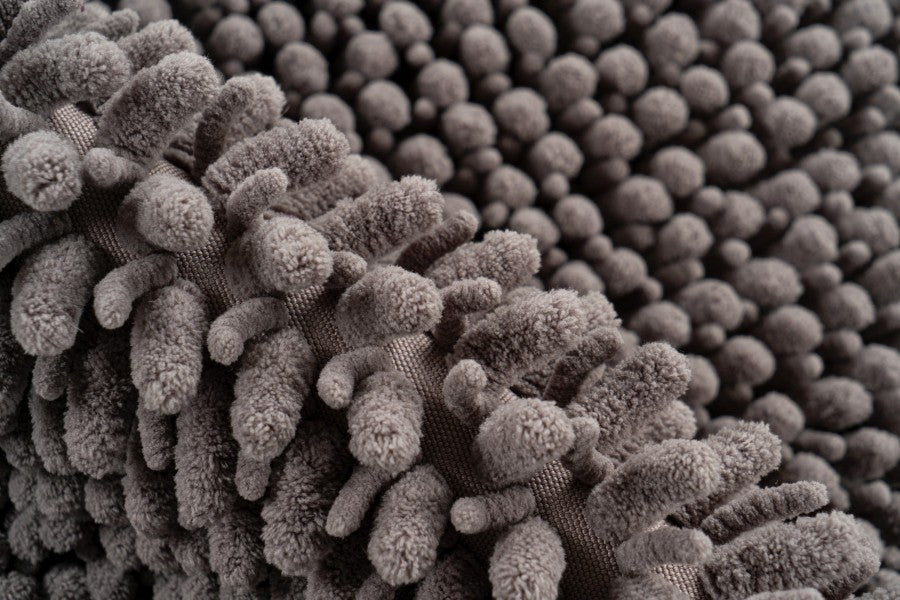 Fluffy badmat – Grijs – hoogpolig en extra zacht