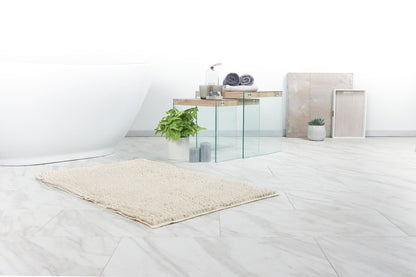 Fluffy badmat – Ivory – hoogpolig en extra zacht