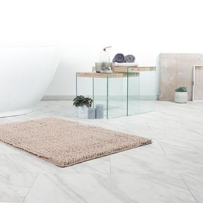 Fluffy badmat – Taupe – hoogpolig en extra zacht