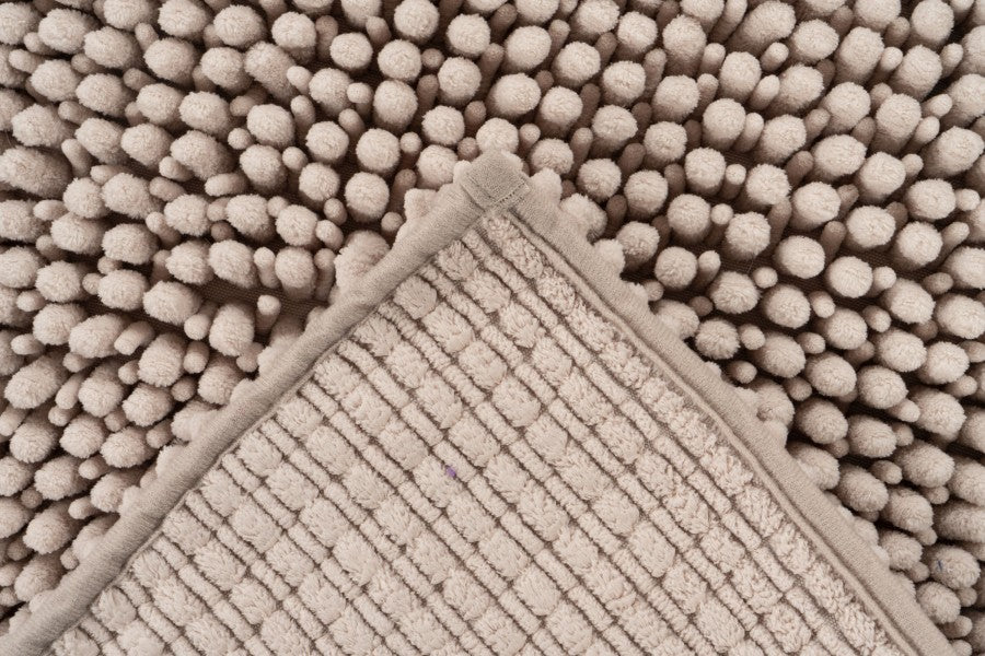 Fluffy badmat – Taupe – hoogpolig en extra zacht