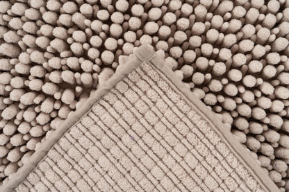Fluffy badmat – Taupe – hoogpolig en extra zacht