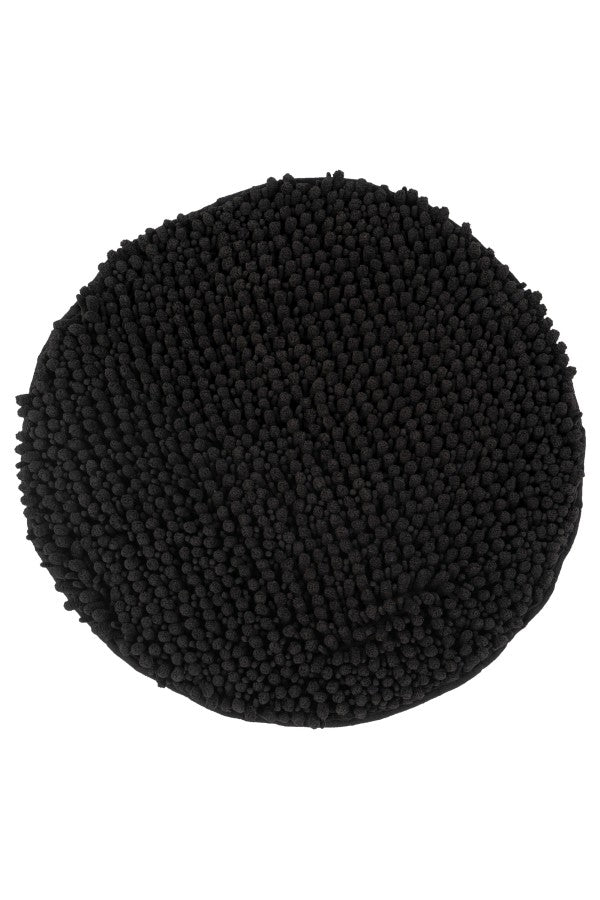 Fluffy badmat – Zwart – hoogpolig en extra zacht