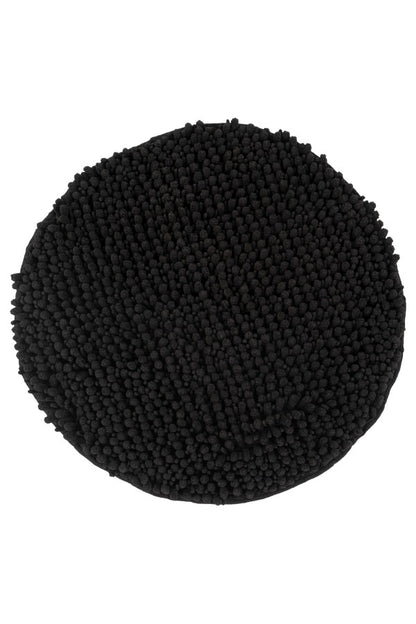 Fluffy badmat – Zwart – hoogpolig en extra zacht
