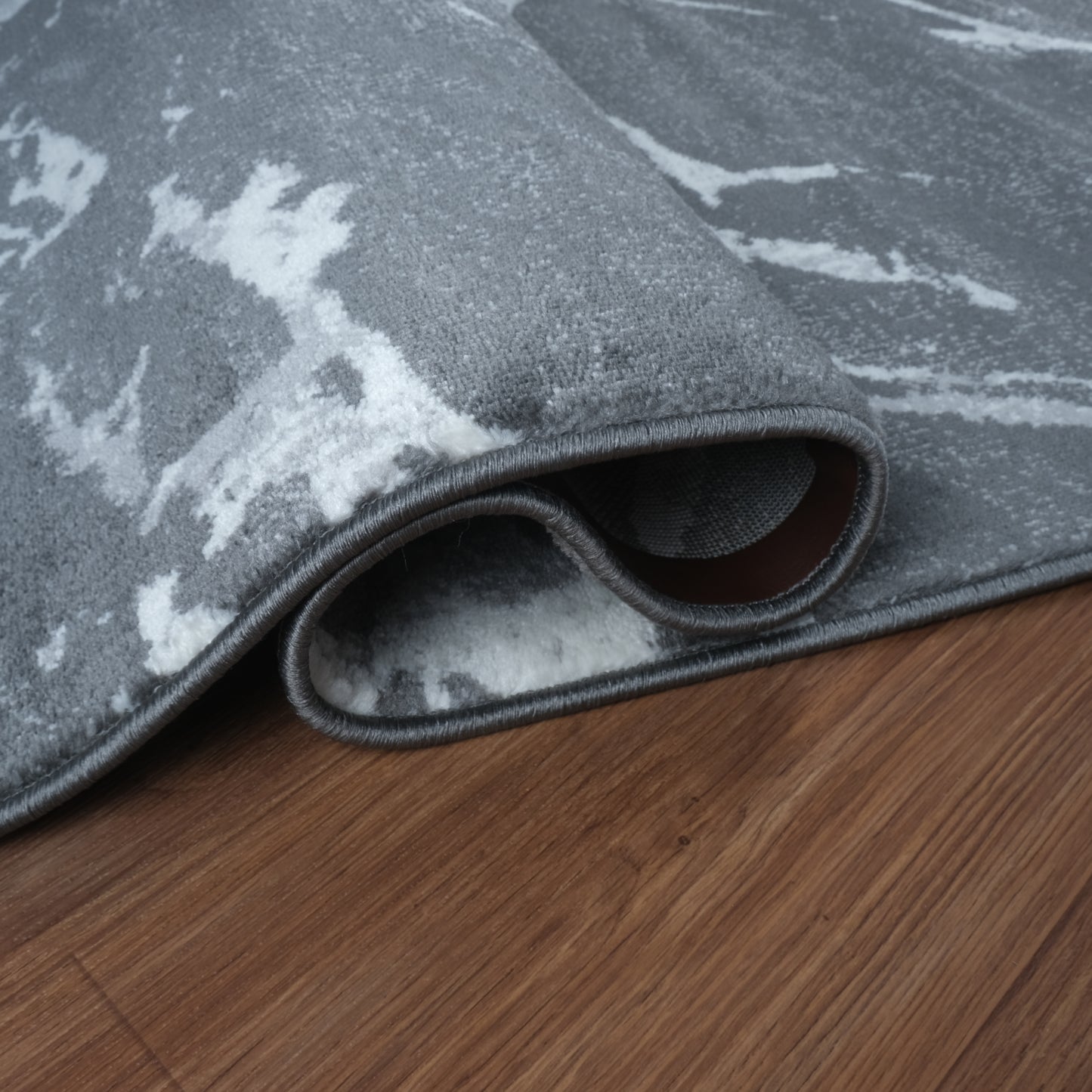 Blanca Vloerkleed – Laagpolig Vloerkleed Marmerlook – Grijs