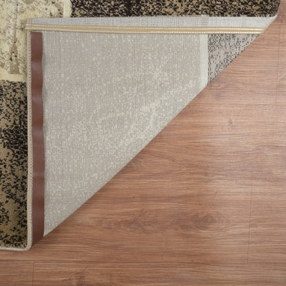 Blanca Vloerkleed – Laagpolig Vloerkleed Blokken Marmer – Beige/Bruin