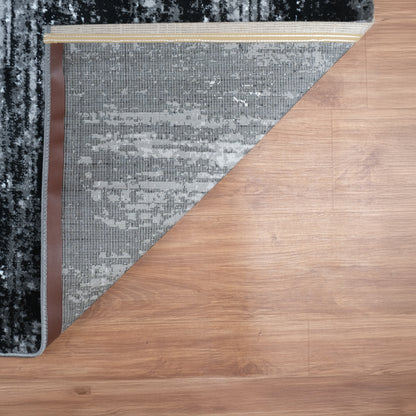 Blanca Vloerkleed – Laagpolig Vloerkleed Vintage – Zwart